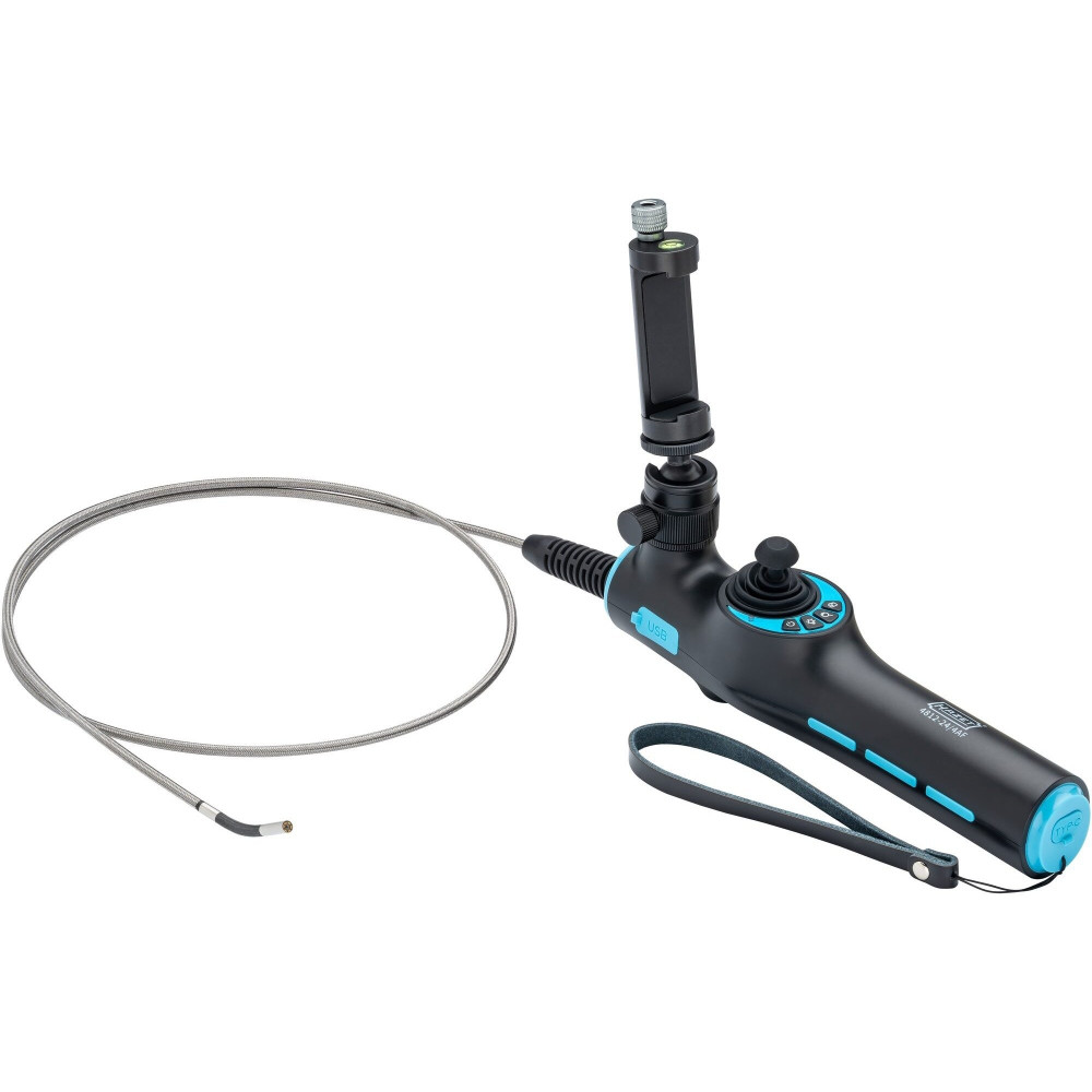 Hazet Set di videoendoscopi HD con sonda orientabile a 360° Ø 3,9 mm, 4 pezzi, Macchina fotografica di ispezione