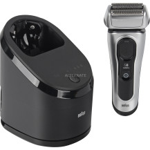 Braun Series 8 8567cc Rasoio Trimmer Nero, Argento