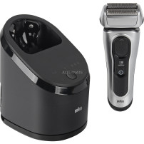 Braun Series 8 8567cc Rasoio Trimmer Nero, Argento