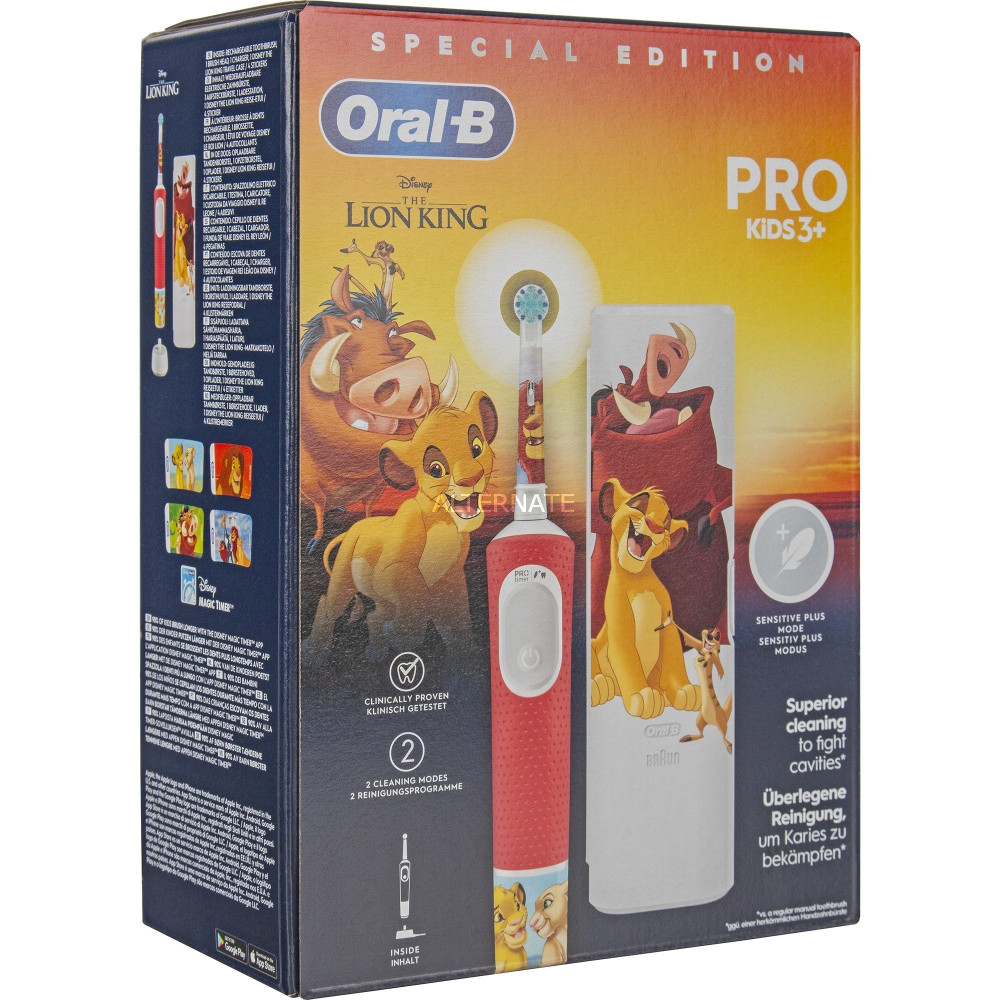 Braun Vitality Pro 103 Kids Il Re Leone, Spazzolino da denti elettrico