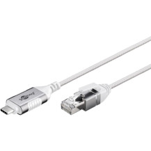 goobay Cavo adattatore Ethernet USB-C 3.2 Gen2 > RJ-45, Slim