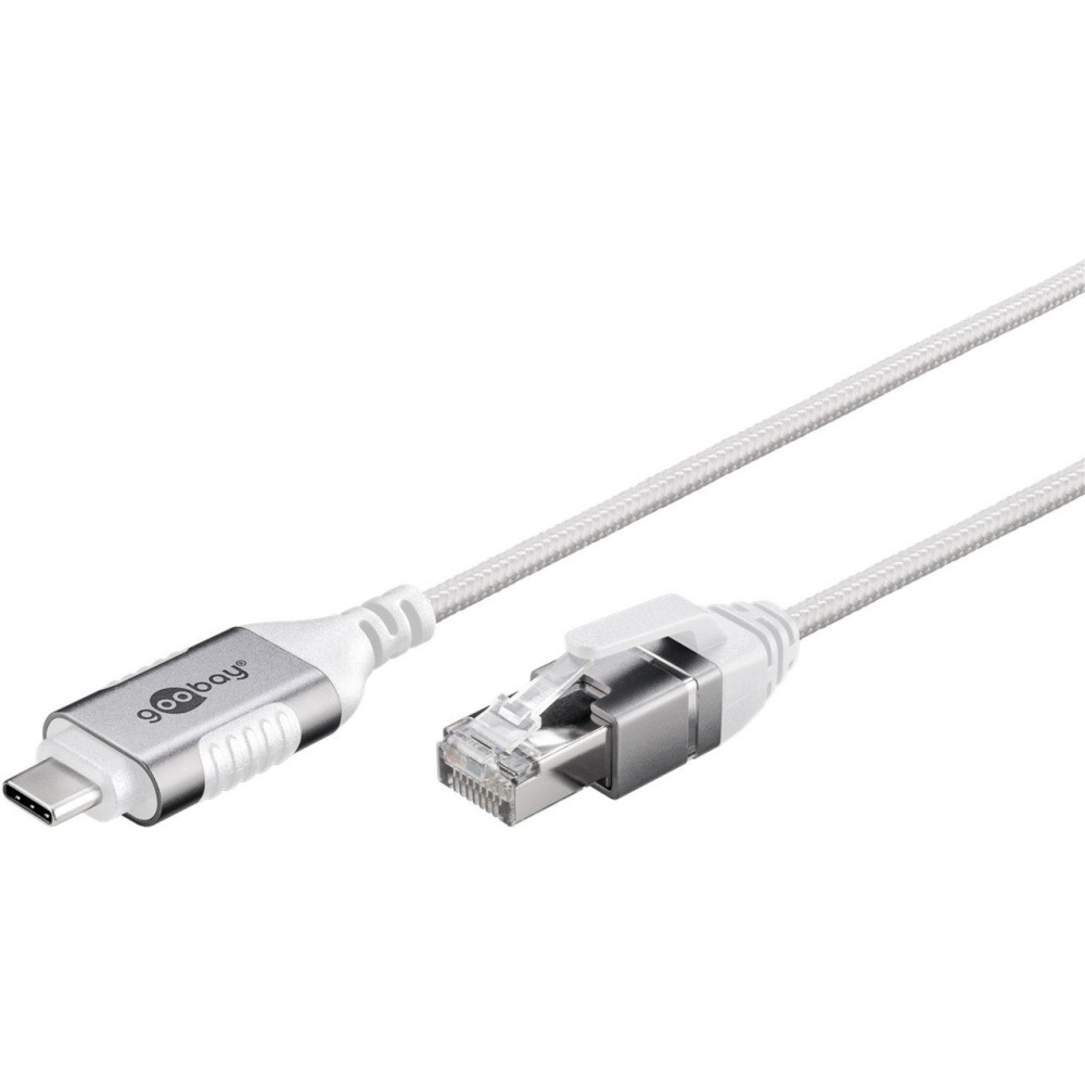 goobay Cavo adattatore Ethernet USB-C 3.2 Gen2 > RJ-45, Slim