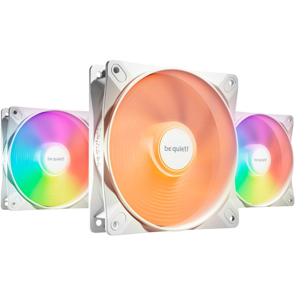 be quiet! LIGHT WINGS LX 120mm PWM High Speed 3-Pack White Case per computer Ventilatore 12 cm Bianco 3 pz, Ventola