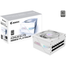 GIGABYTE AORUS ELITE P1000W ICE Alimentatore - PCIe 5.0, 80 PLUS Platinum, Design completamente modulare, Ventola da 120 mm, Com