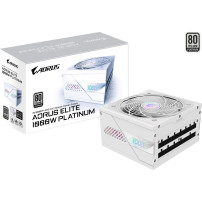 GIGABYTE AORUS ELITE P1000W ICE Alimentatore - PCIe 5.0, 80 PLUS Platinum, Design completamente modulare, Ventola da 120 mm, Com
