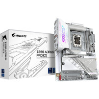 GIGABYTE Z890 AORUS PRO ICE Scheda Madre - Supporta CPU Intel Core Ultra (Serie 2), VRM a 16+1+2 fasi, fino a 9500MHz DDR5 (OC),