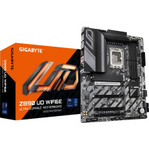 GIGABYTE Z890 UD WIFI6E Scheda Madre - Supporta CPU Intel Core Ultra (Serie 2), VRM a 12+1+2 fasi, fino a 8800MHz DDR5 (OC), 1xP