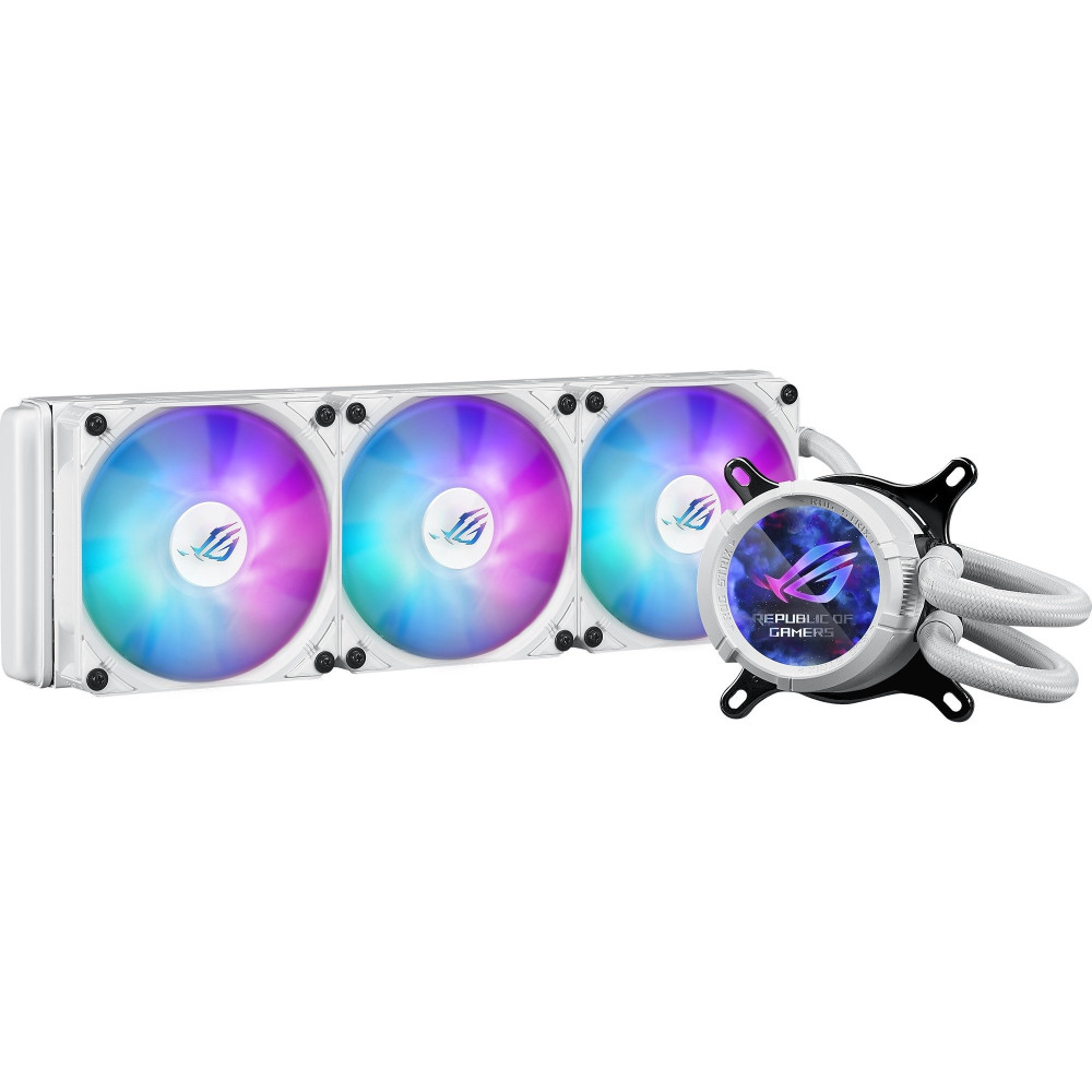 ASUS ROG Strix LC III 360 ARGB White Edition Processore Raffreddatore di liquidi tutto in uno 12 cm Bianco, Raffreddamento ad ac