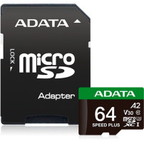 ADATA Speed Plus 64 GB MicroSDXC Classe 10, Scheda di memoria