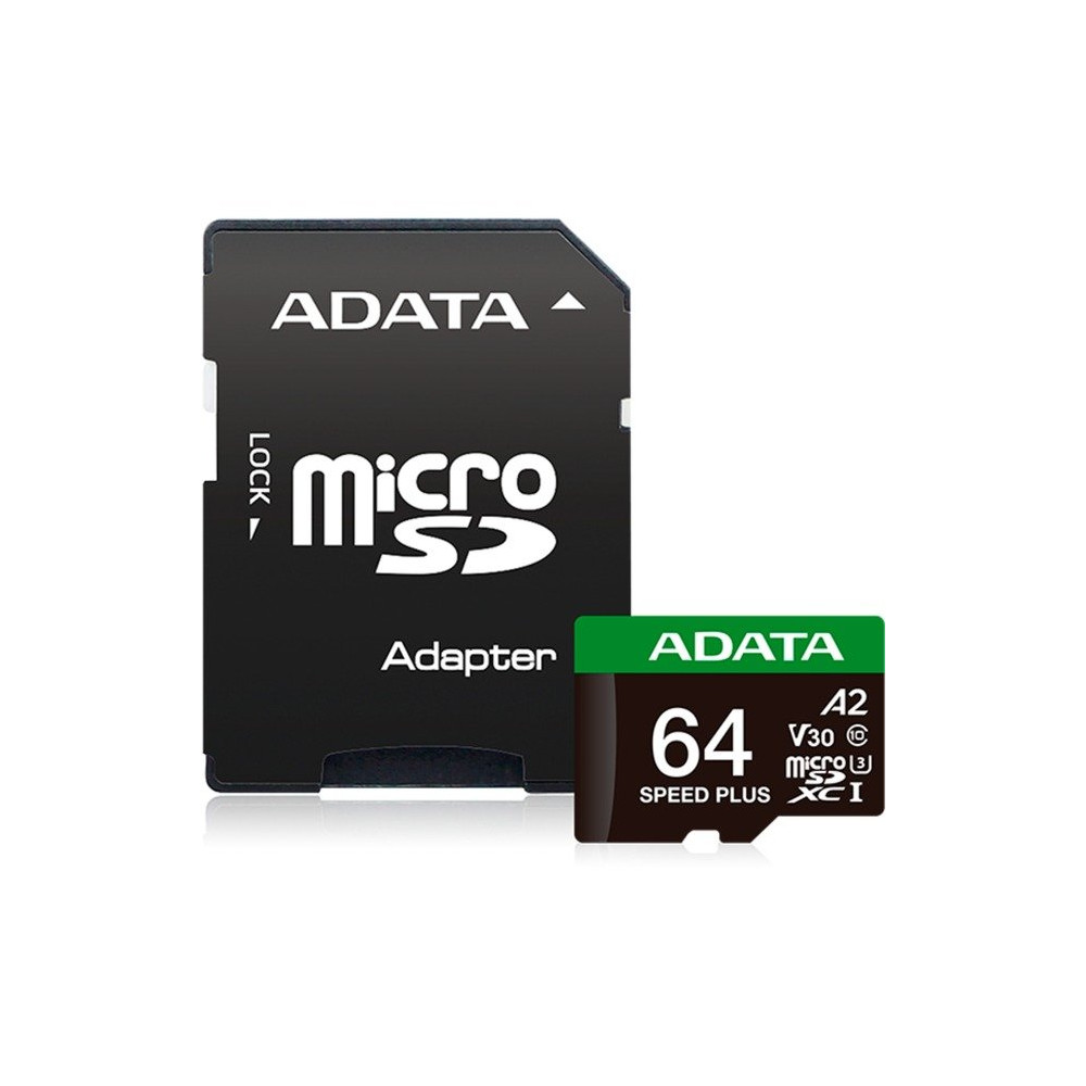 ADATA Speed Plus 64 GB MicroSDXC Classe 10, Scheda di memoria