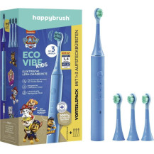 happybrush Eco Vibe Kids, Bambino, Spazzola elettrica vibrante, 10000 movimenti al minuto, Blu, Accumulatore, 200 g