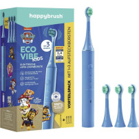 happybrush Eco Vibe Kids, Bambino, Spazzola elettrica vibrante, 10000 movimenti al minuto, Blu, Accumulatore, 200 g