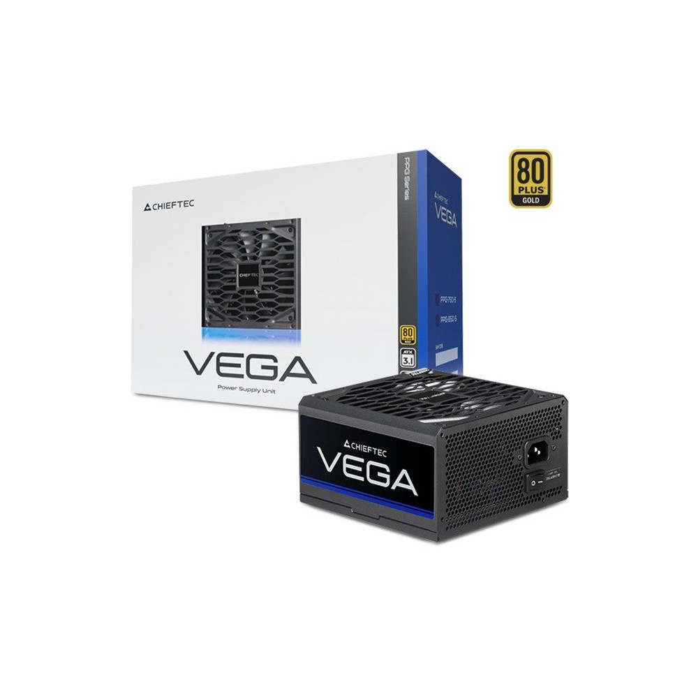 Chieftec Vega PPG-850-S Watt alimentatore per computer 850 W 20+4 pin ATX ATX Nero, Alimentatore PC