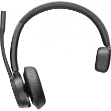 HP Poly Voyager 4310 UC Monaural Headset +BT700 USB-A Adapter +Charging Stand Base di ricarica Nero