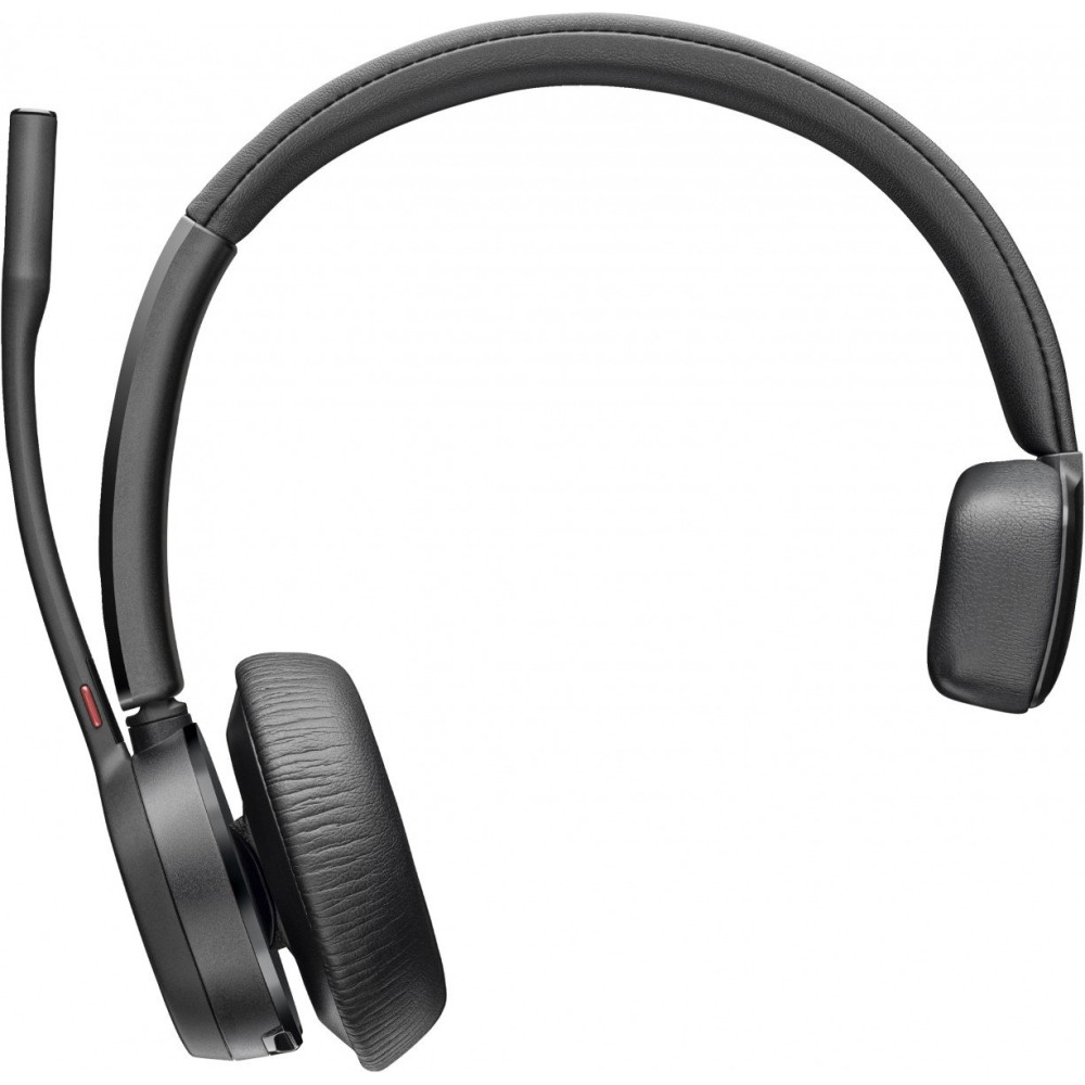 HP Poly Voyager 4310 UC Monaural Headset +BT700 USB-A Adapter +Charging Stand Base di ricarica Nero