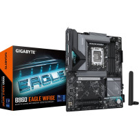 GIGABYTE B860 EAGLE WIFI6E Scheda madre - CPU Intel Core Ultra, VRM a 12+1+2+1 fasi, fino a 9066MHz DDR5, 1xPCIe 5.0 + 2xPCIe 4.