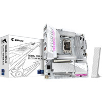 GIGABYTE B860M AORUS ELITE WF6E ICE Scheda madre - CPU Intel Core Ultra, VRM a 12+1+2+1 fasi, fino a 9200MHz DDR5, 1xPCIe 5.0 + 