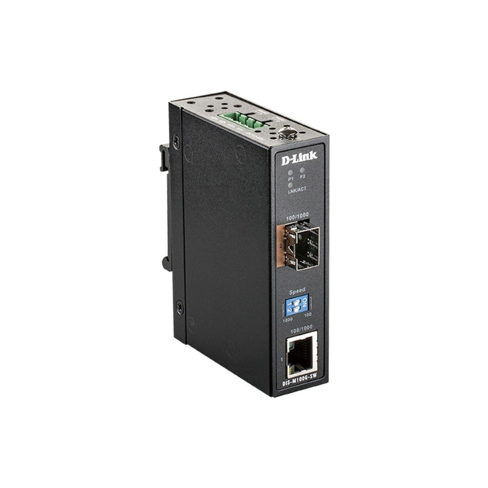 D-Link DIS-M100G-SW convertitore multimediale di rete 4000 Mbit/s Modalità multipla, Modalità singola Nero