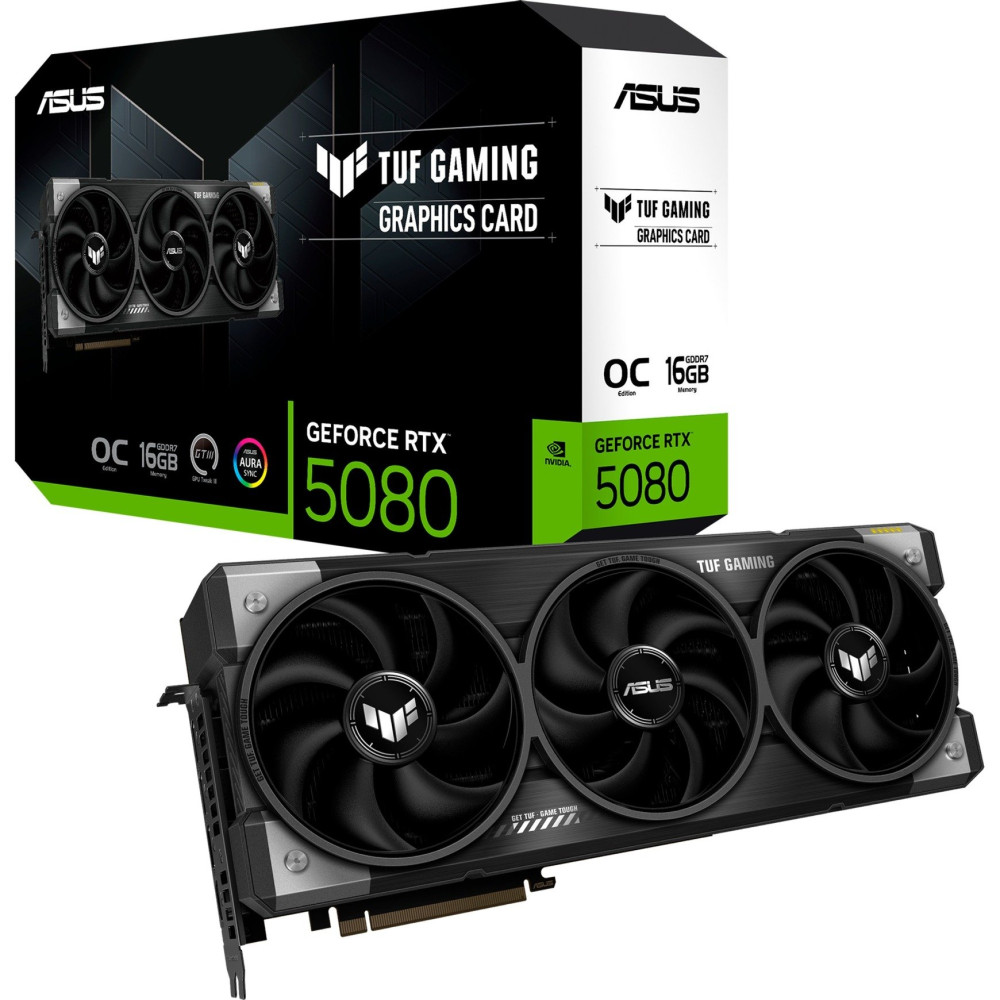 ASUS TUF Gaming TUF-RTX5080-O16G-GAMING NVIDIA GeForce RTX 5080 16 GB GDDR7, Scheda grafica