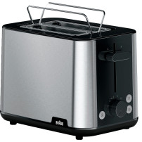 Braun HT 1510 8 2 fetta/e 900 W Nero, Acciaio inox, Tostapane