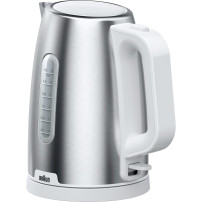 Braun WK 1500 bollitore elettrico 1,7 L 2200 W Acciaio inox, Bianco