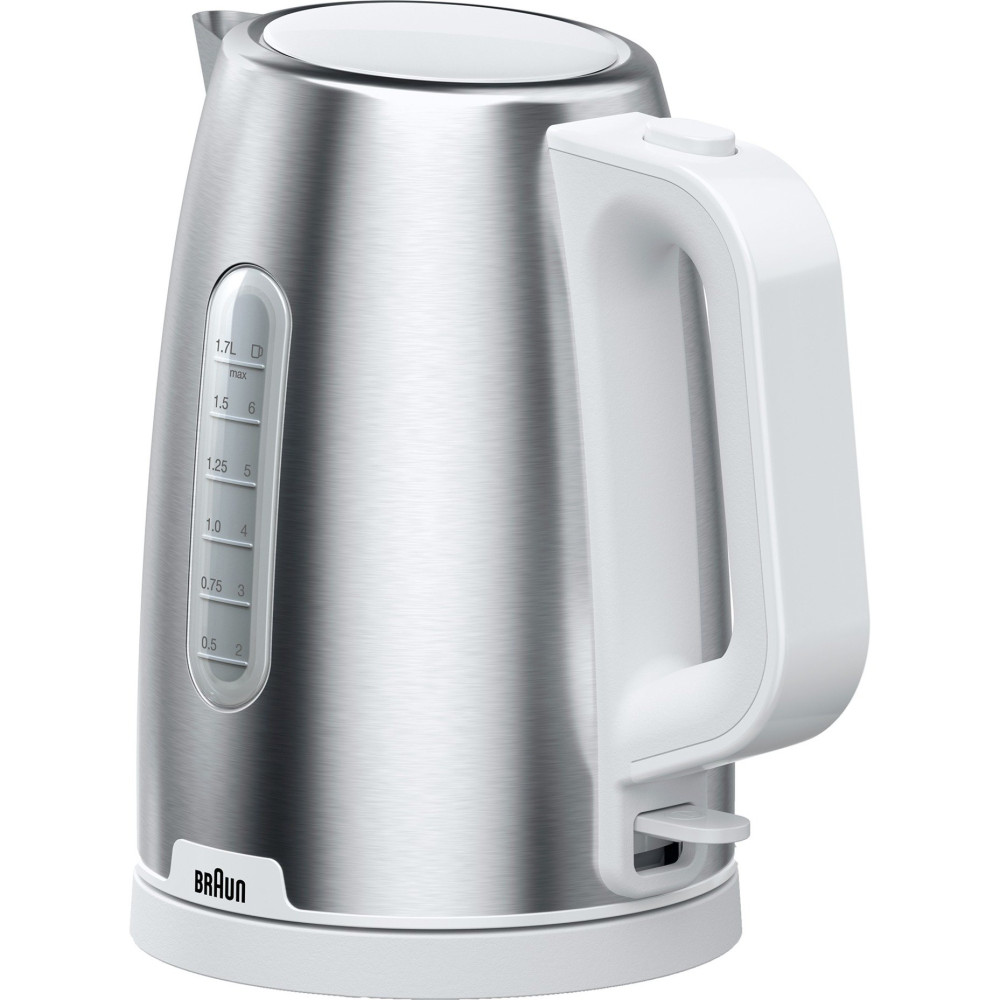 Braun WK 1500 bollitore elettrico 1,7 L 2200 W Acciaio inox, Bianco