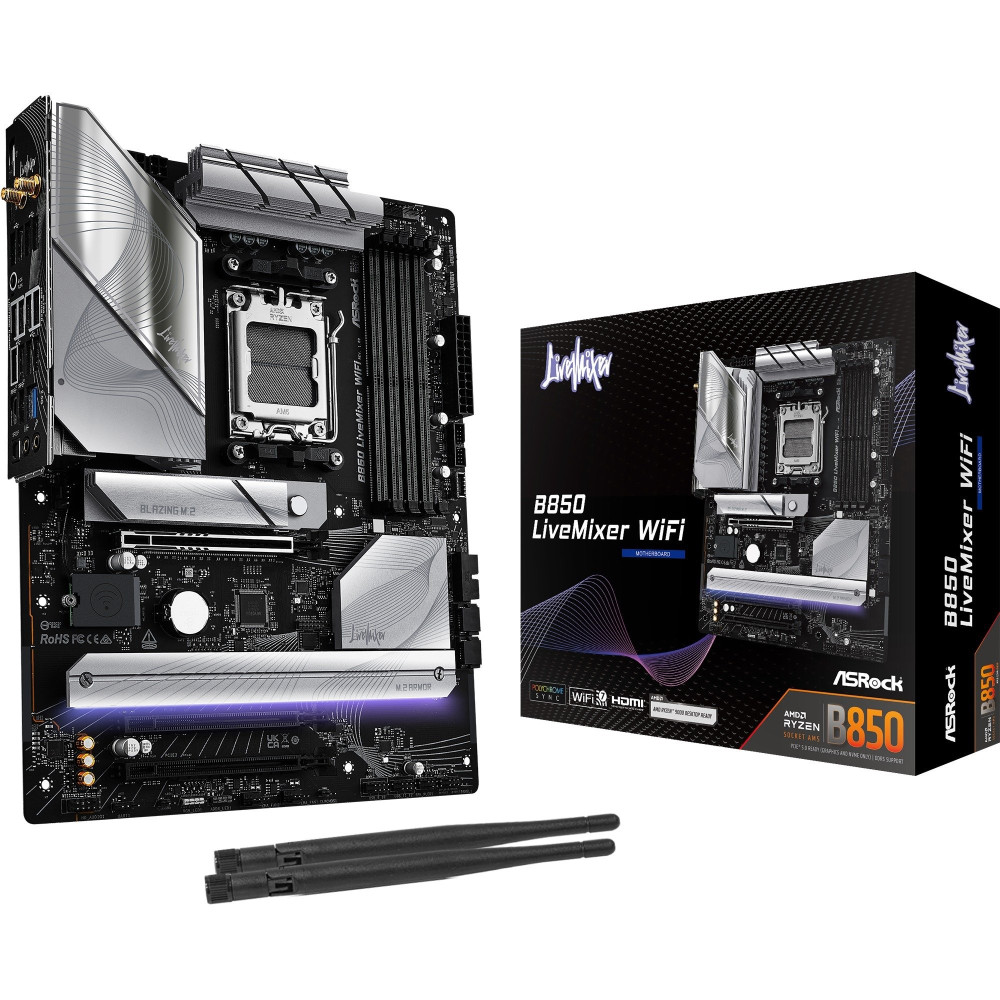 ASRock B850 LiveMixer WiFi, Scheda madre