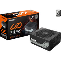 GIGABYTE UD1600PM PG5 AI TOP Alimentatore - PCIe 5.0, 80 PLUS Platinum, Design completamente modulare, Ventola da 120 mm, Compat