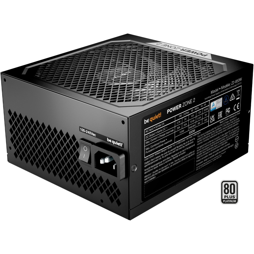 be quiet! POWER ZONE 2 850W alimentatore per computer 20+4 pin ATX ATX Nero, Alimentatore PC