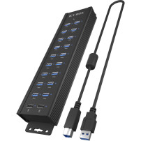 ICY BOX IB-HUB1720-U3 Nero, Hub USB