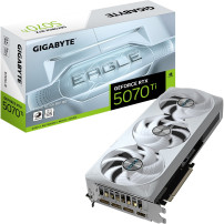 GIGABYTE GeForce RTX 5070 Ti EAGLE OC ICE SFF 16G Scheda Grafica - 16GB GDDR7, 256 bit, PCI-E 5.0, 2542 MHz Core Clock, 3 x DP 2