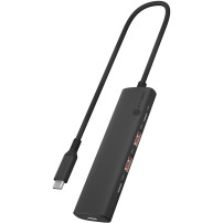 ICY BOX IB-HUB1437-CPD Cablato USB 3.2 Gen 2 (3.1 Gen 2) Type-C Nero, Hub USB