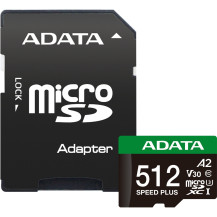 ADATA Speed Plus 512 GB MicroSDXC Classe 10, Scheda di memoria