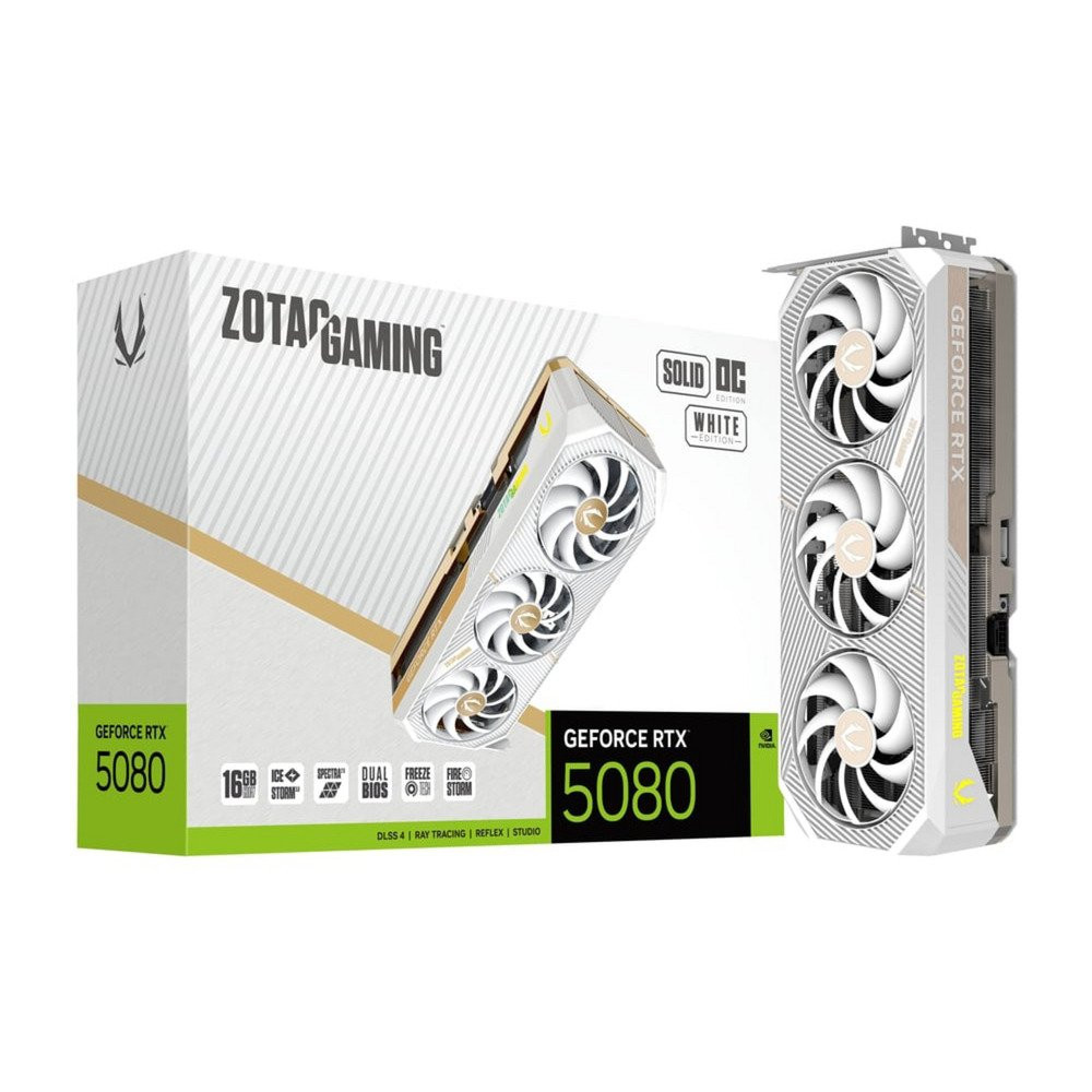 ZOTAC GeForce RTX 5080 SOLID OC White Edition, Scheda grafica