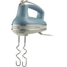 Ariete 1548 Sbattitore Vintage, 450W, 5 velocità, Funzione turbo, 2 fruste, Celeste, Mixer manuale
