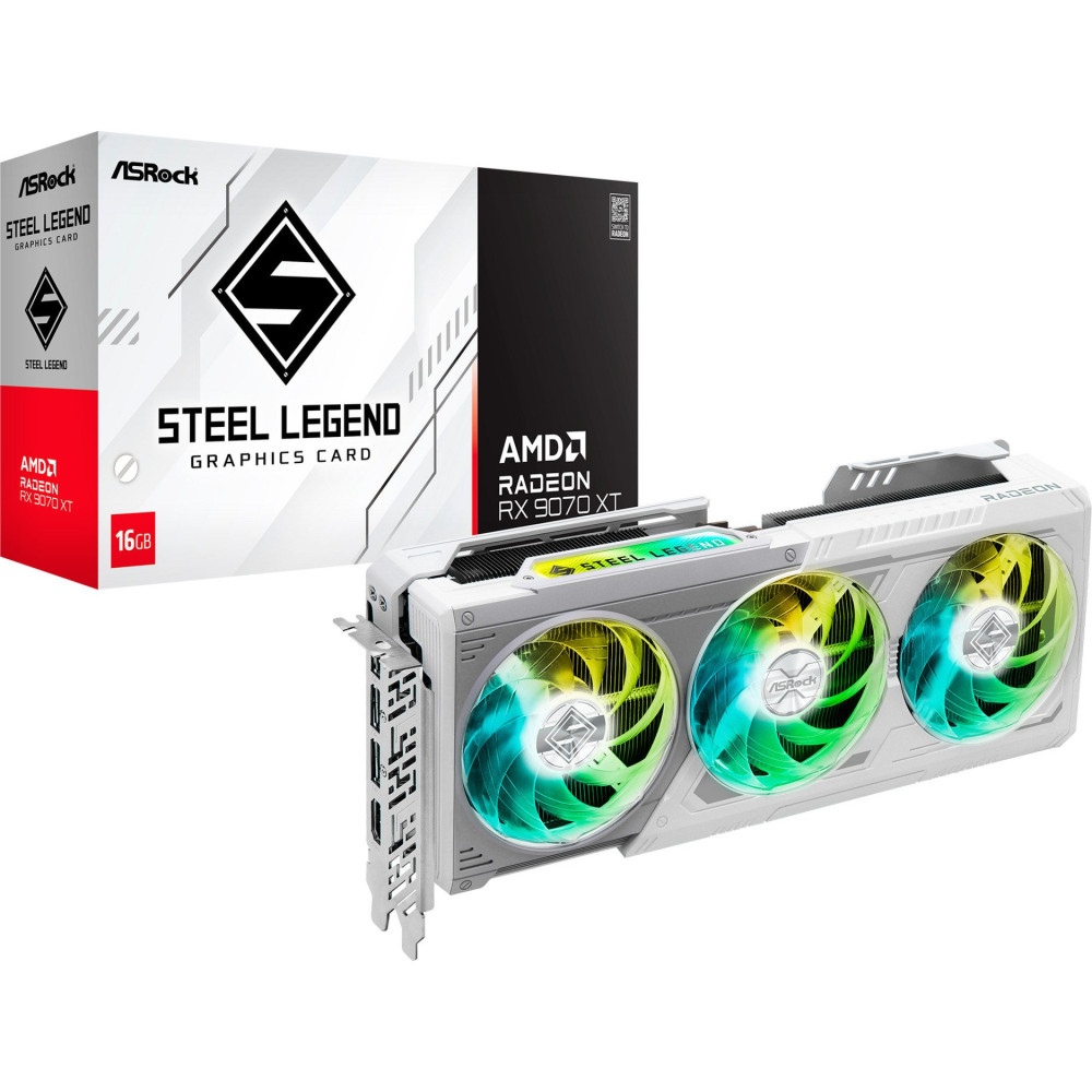 ASRock Radeon RX 9070 XT Steel Legend 16GB, Scheda grafica