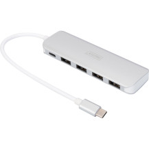 Digitus Hub USB Type-C™ a 4 porte (USB 3.0) + PD