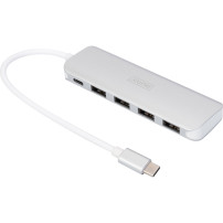 Digitus Hub USB Type-C™ a 4 porte (USB 3.0) + PD