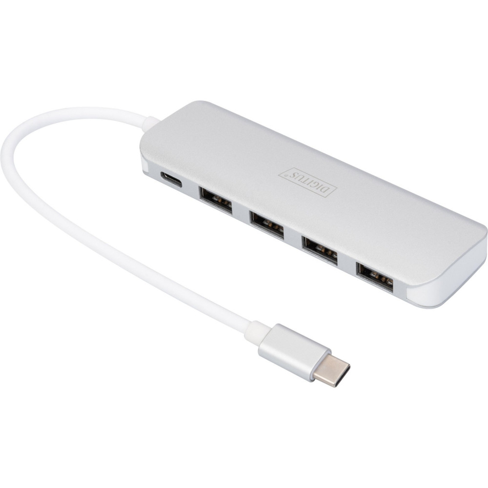 Digitus Hub USB Type-C™ a 4 porte (USB 3.0) + PD