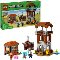 LEGO Minecraft L’avamposto del saccheggiatore e predone, Giochi di costruzione