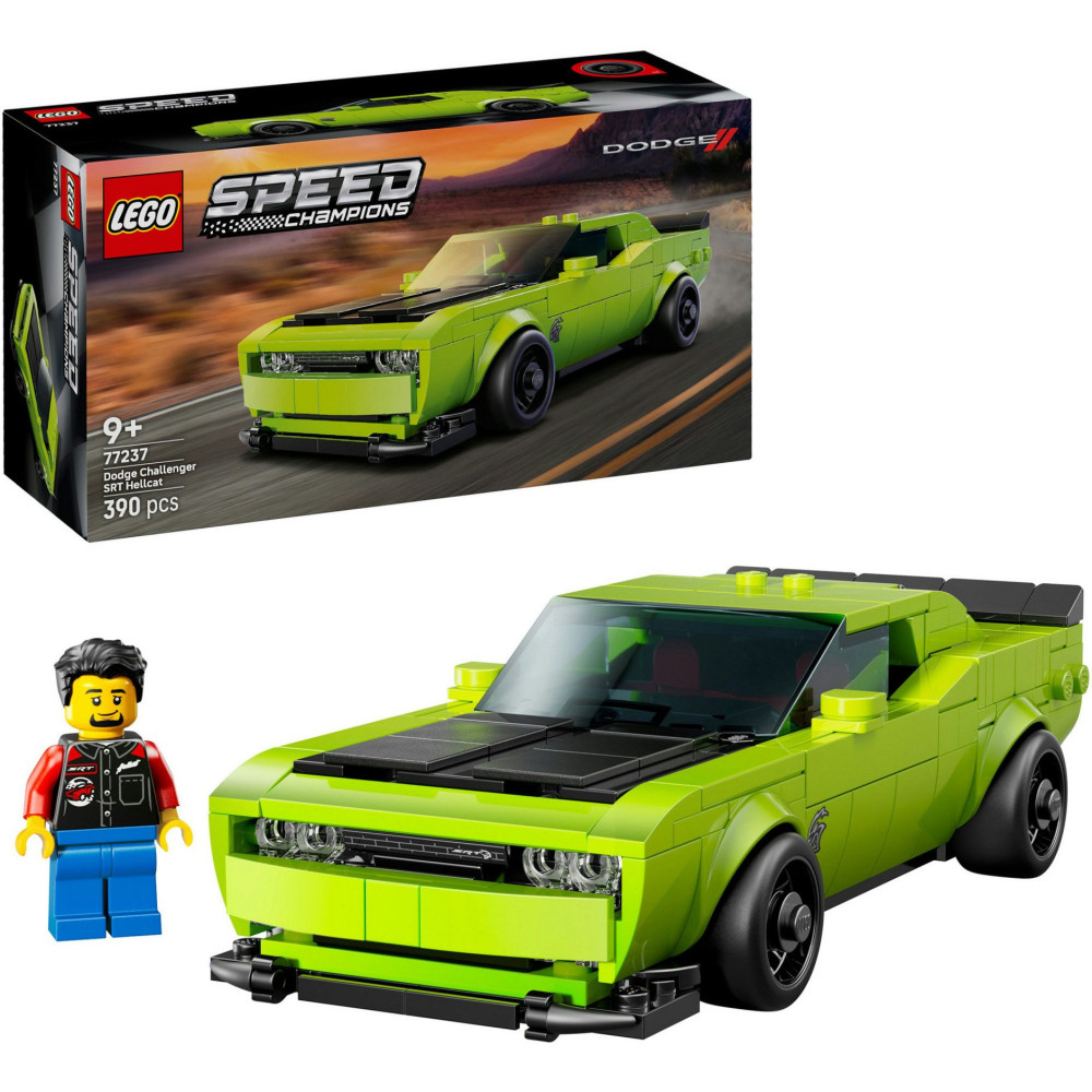 LEGO Speed Champions Sports Car Dodge Challenger SRT Hellcat, Giochi di costruzione