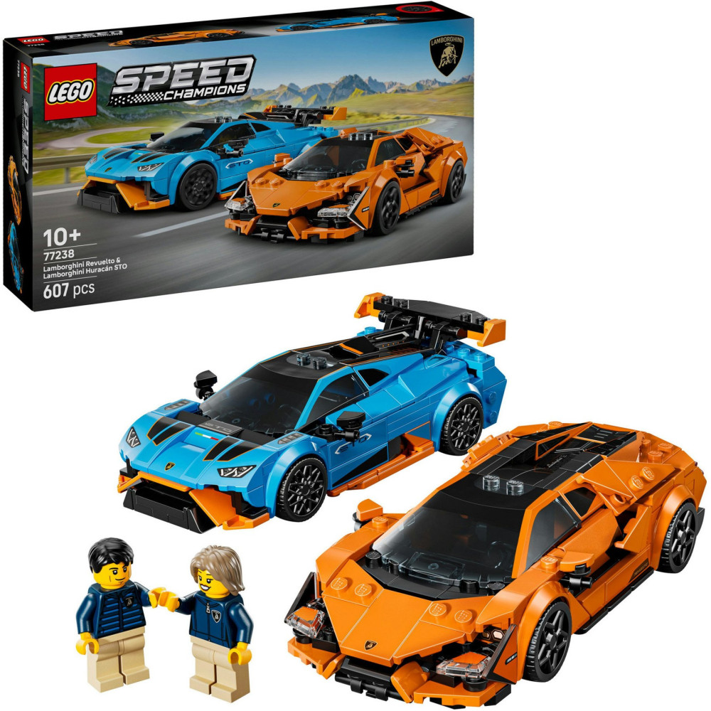 LEGO Speed Champions Lamborghini Revuelto e Huracán STO, Giochi di costruzione