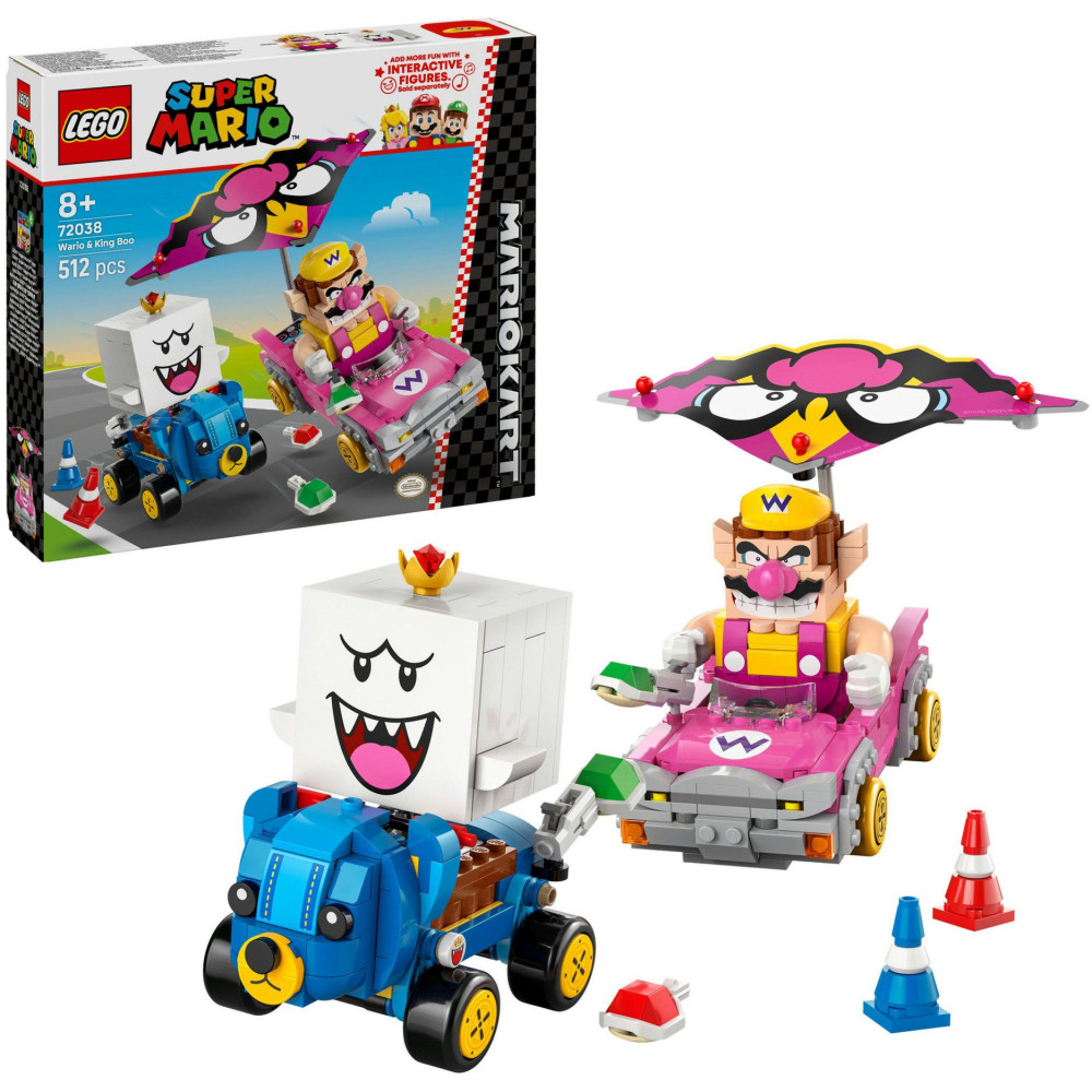 LEGO Super Mario Mario Kart™ – Wario e Re Boo, Giochi di costruzione