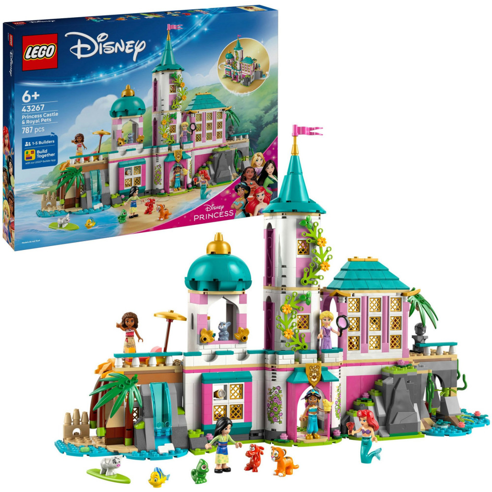 LEGO Disney Princess Castello della Principessa e animali reali, Giochi di costruzione