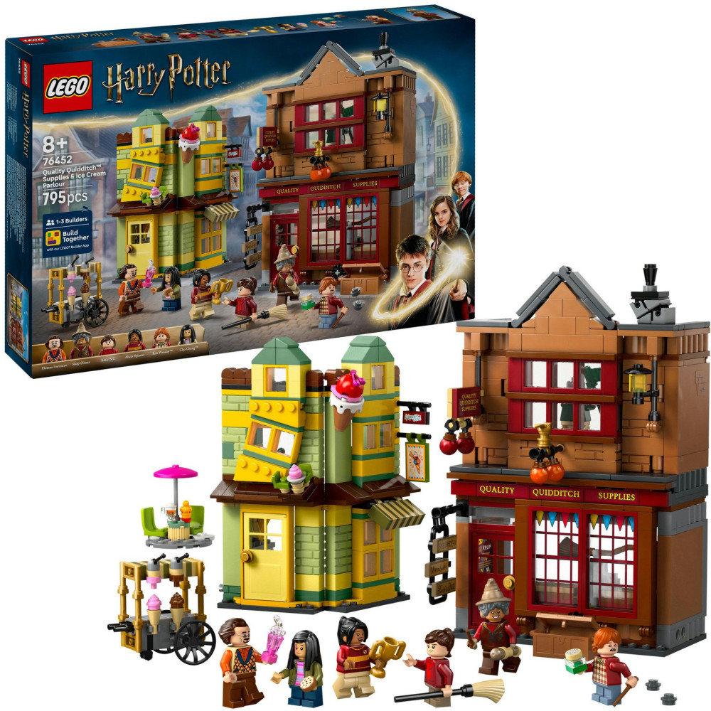 LEGO Harry Potter Accessori di Prima Qualità per il Quidditch e Gelateria, Giochi di costruzione