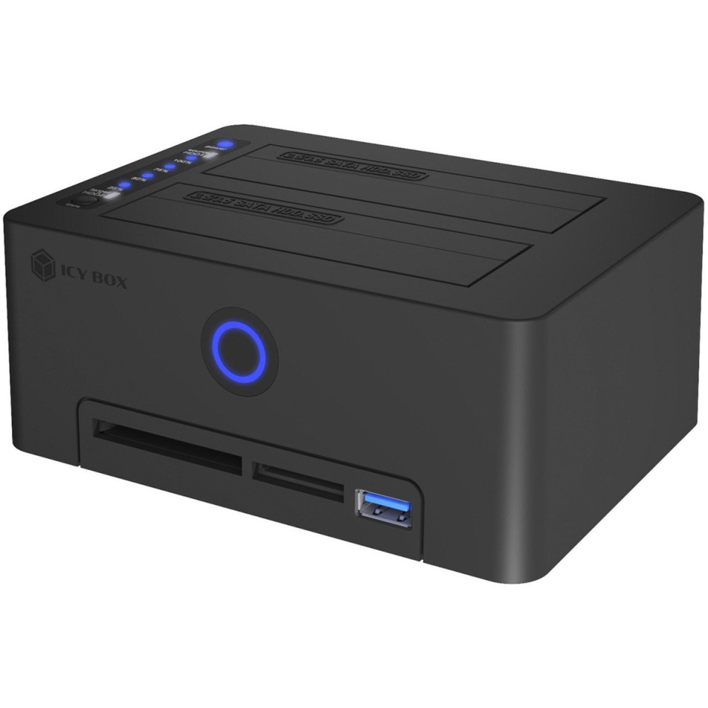 ICY BOX IB-1233CL-CR USB 3.2 Gen 1 (3.1 Gen 1) Type-A Nero, Docking station