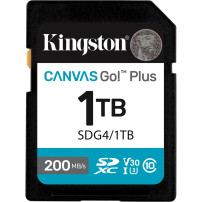 Kingston Canvas Go! Plus 1TB SDXC Canvas Go Plus Gen4 200MB/s C10 UHS-I U3 V30, Scheda di memoria