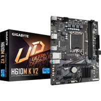GIGABYTE H610M K V2 Scheda madre - CPU Intel Core 14ª generazione, fino a 5600 MHz DDR5, 1xPCIe 3.0 M.2, LAN 1GbE, USB 3.2 Gen 1