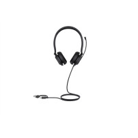 Yealink UH35 Dual UC USB-C/A Auricolare Cablato A Padiglione Ufficio USB Type-C / USB Type-A Nero