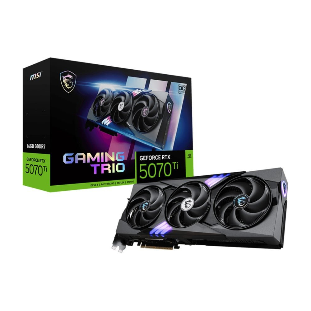 MSI GAMING GeForce RTX 5070 Ti 16G TRIO OC NVIDIA 16 GB GDDR7, Scheda grafica